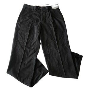 Louis Rafael Men’s Tailored Pleated Cuffed Black Pants 36x34 NWT